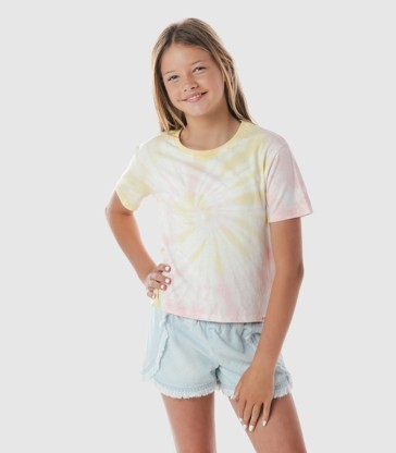 Piping Hot Tie-Dye Boxy T-shirt