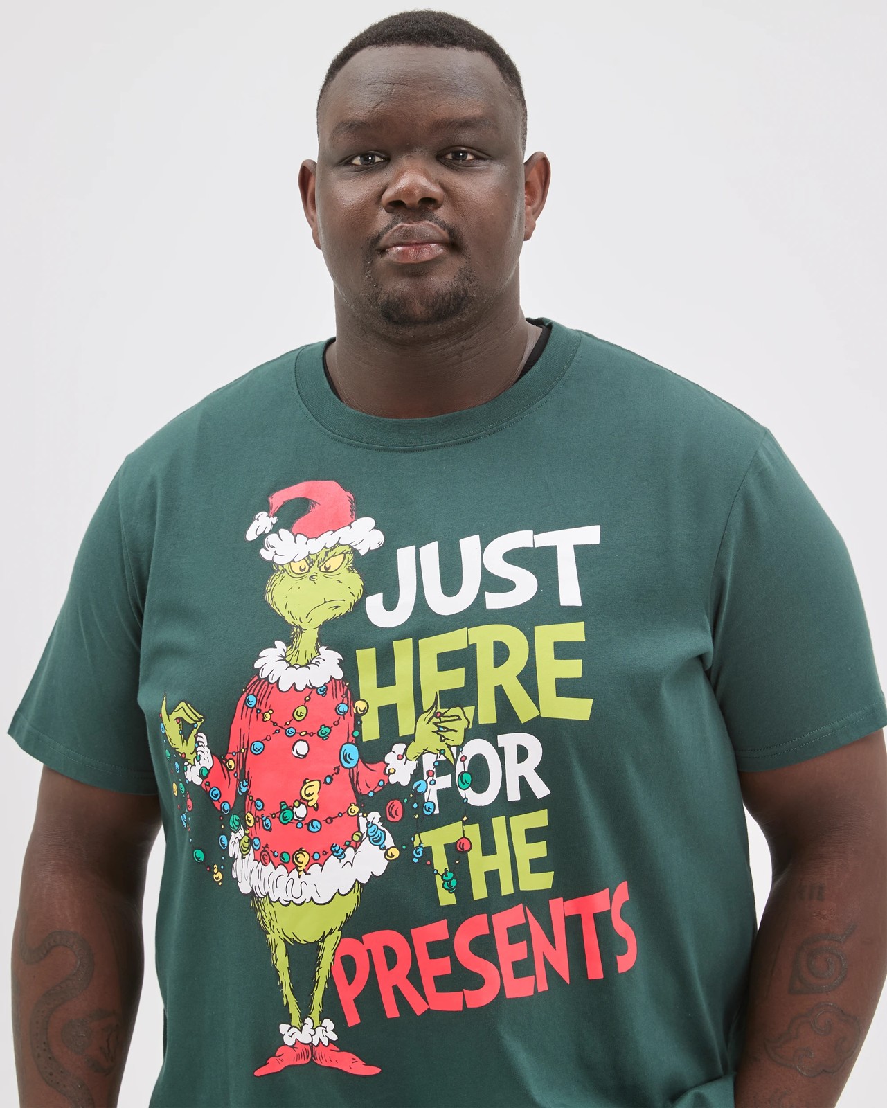 Licensed The Grinch Plus Size Australian Cotton Christmas T-Shirt 3 of 6