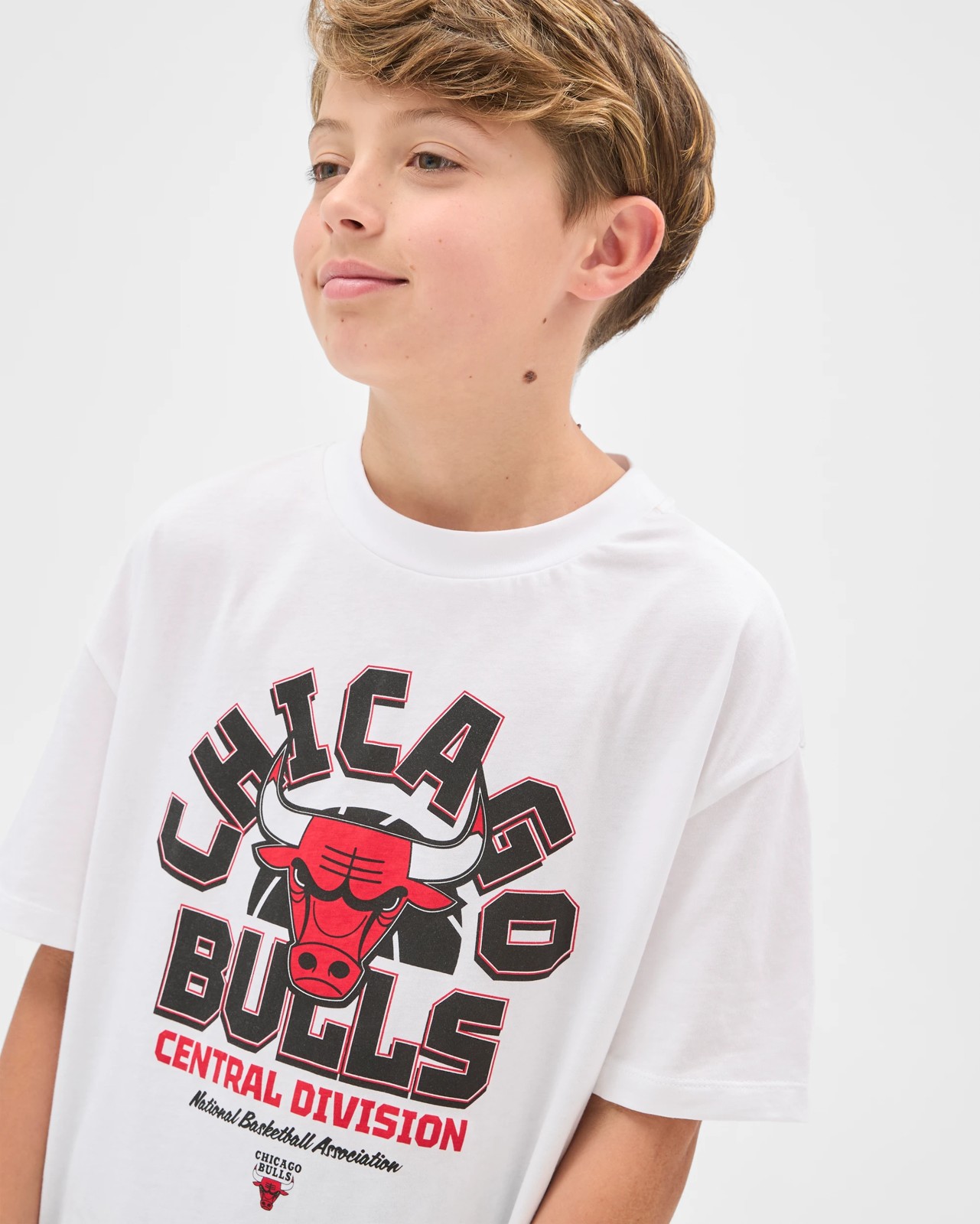 Licensed NBA Australian Cotton Older Boys Oversized Knit Pyjama Set - Multi NBA Bulls 3 of 6