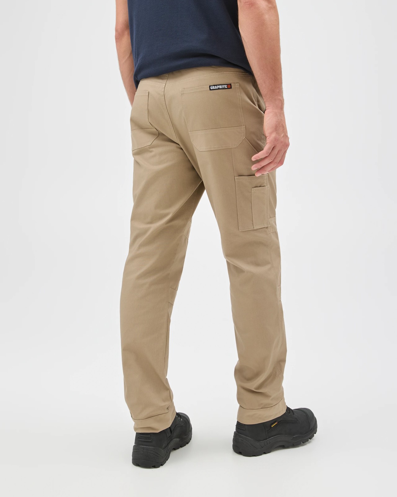 Australian Cotton Kneepad Work Performance Pants - Graphite - Stone 6 of 6