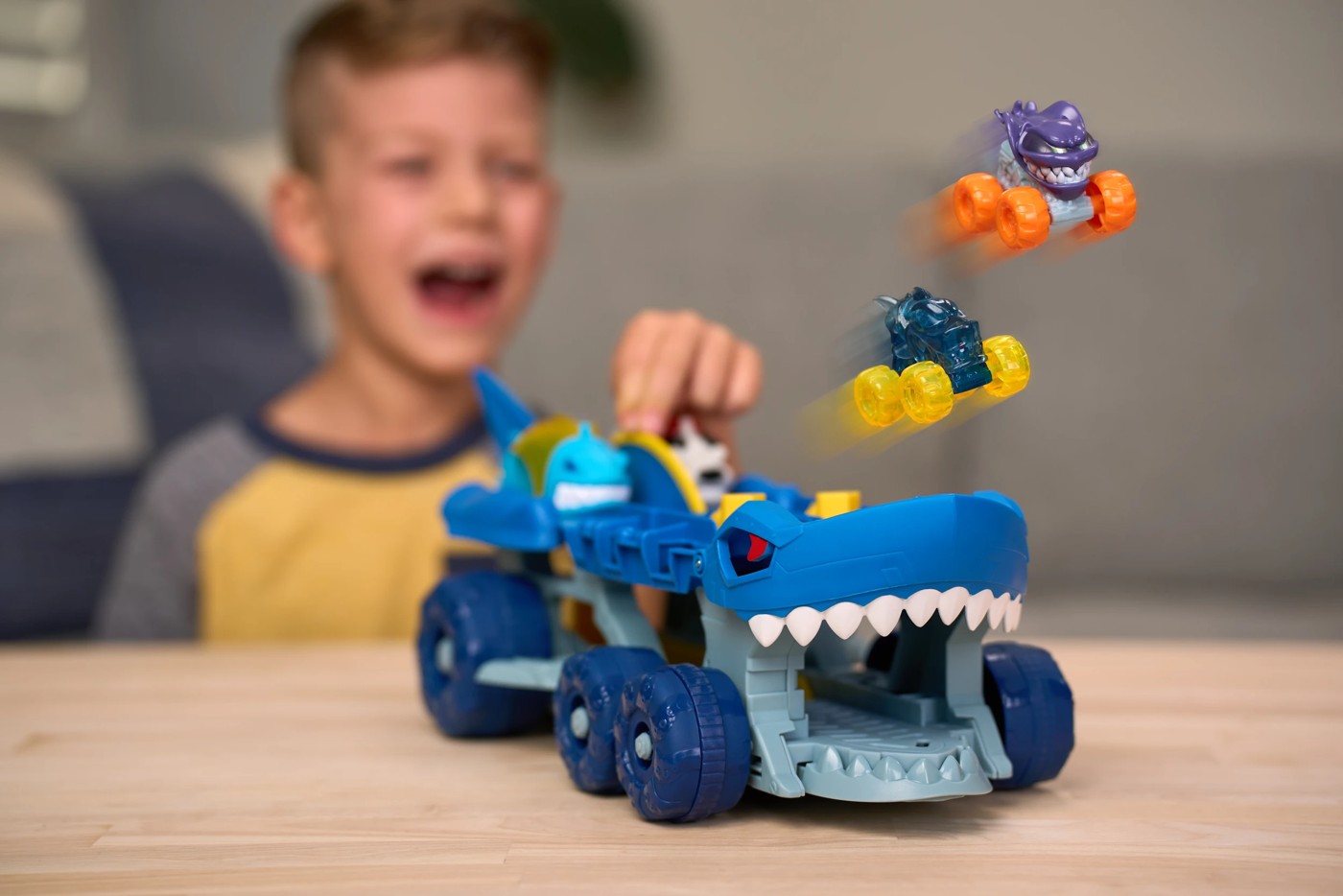Monster Jam Mini Jams Megalodon Carrier 5 of 5