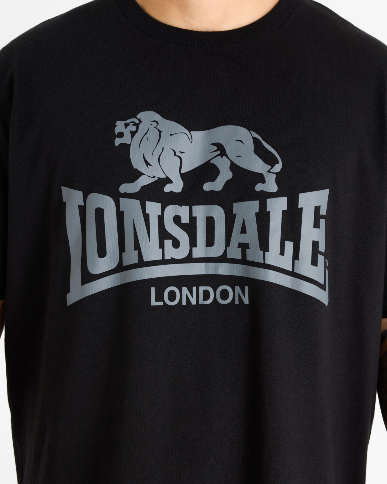 Lonsdale London Plus Size T-Shirt - Black 3 of 5