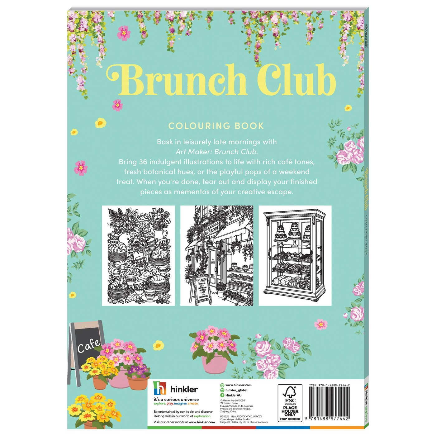 Art Maker Brunch Club Colouring Book 2 of 4