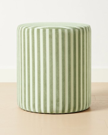 Anko Green Stripe Ottoman