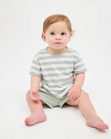 Baby Organic Cotton T-Shirt & Shorts Set