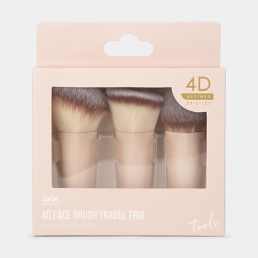 4D Face Brush Travel Trio - OXX Cosmetics