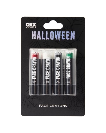 OXX Beauty 4 Piece Halloween Face Paint Sticks