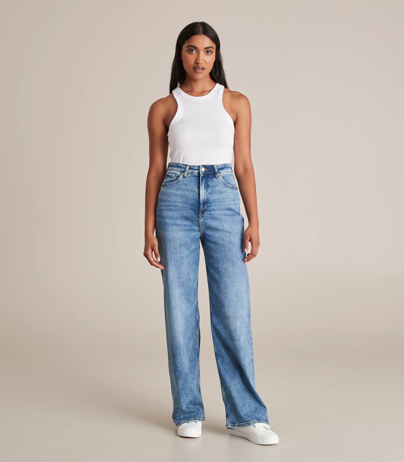 High Rise Wide-Leg Jeans