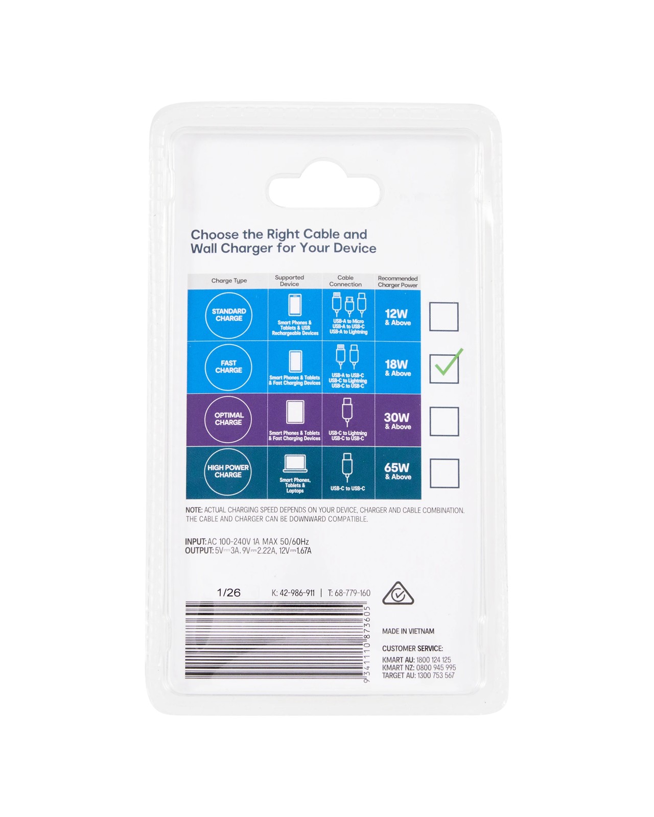 Wall Charger USB-C Fast Charging - Anko 4 of 4
