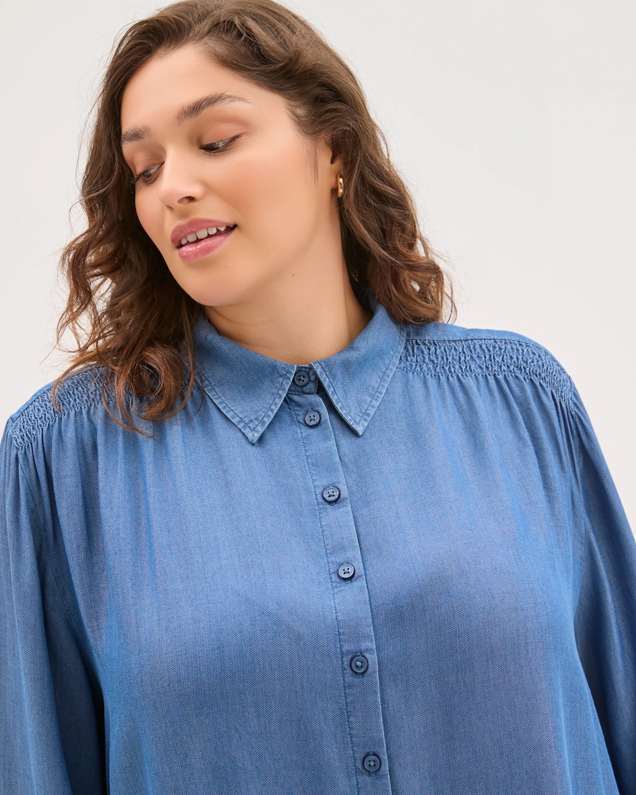 Plus Size Chambray Shirt 5 of 6