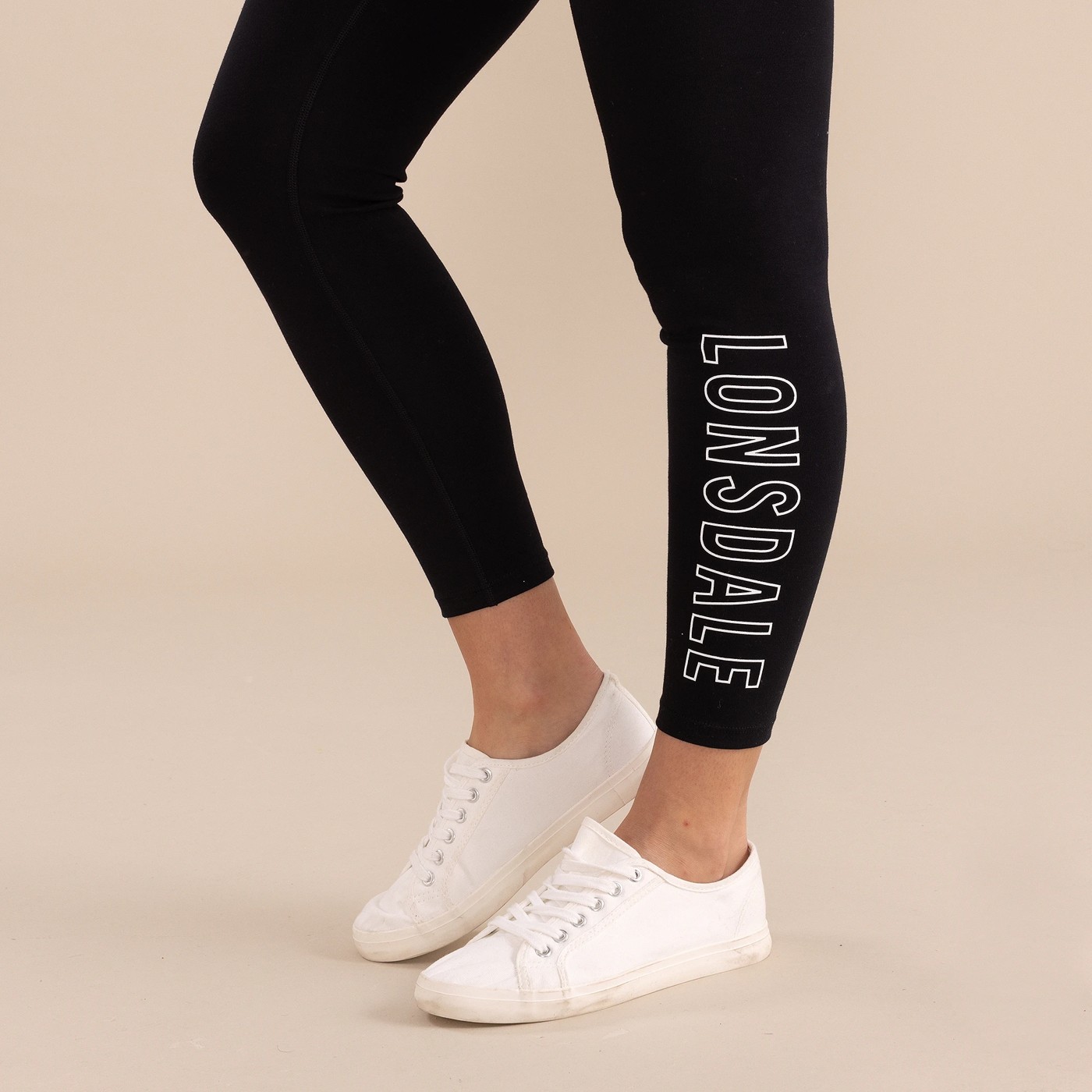 Hollister side logo legging in black