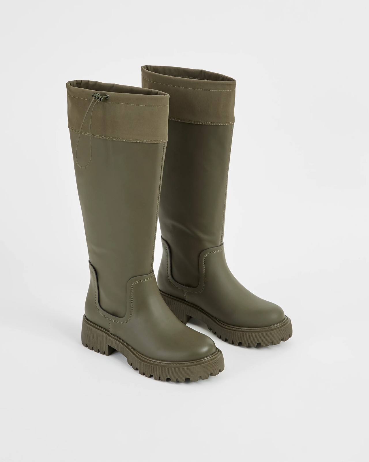 Water Resistant Long Rainboots - Rhodes - Green 2 of 3