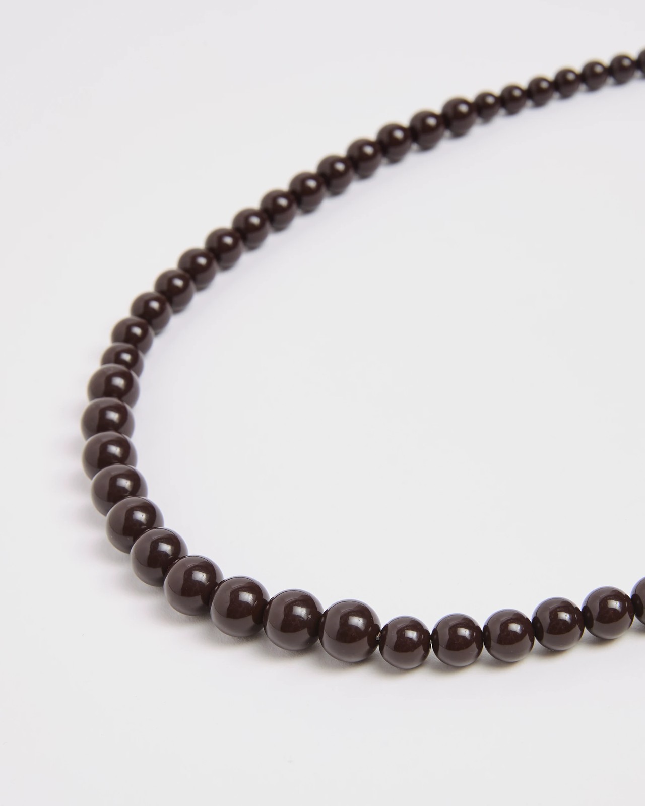 Long Graduate Bead Necklace - Chocolate | Target Australia