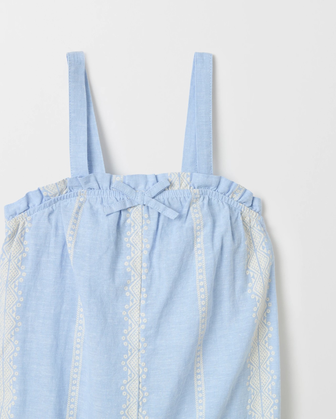 Australian Cotton Blend Jumpsuit - Blue 2 of 2