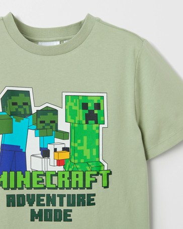 Licensed Minecraft Australian Cotton Older Boys Pyjama Set