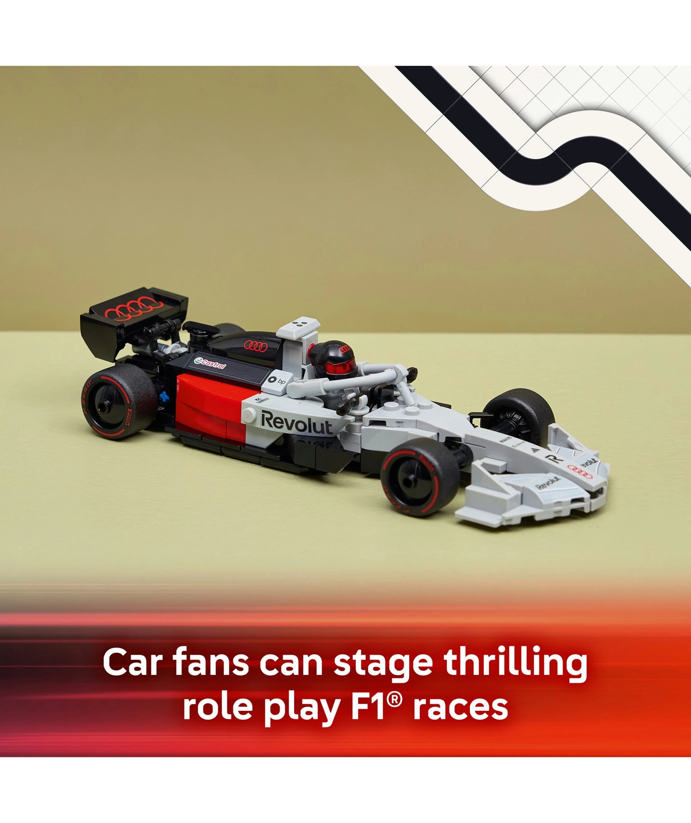LEGO® Speed Champions Audi Revolut F1® Team R26 Race Car 77259 3 of 5