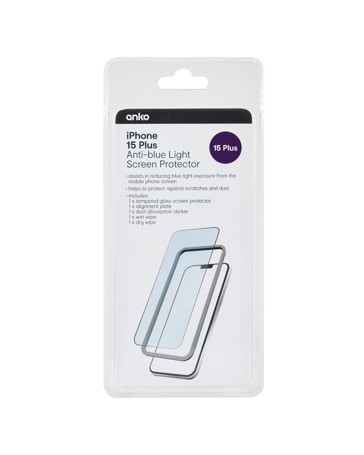 Anko iPhone 15 Plus Anti-Blue Light Screen Protector