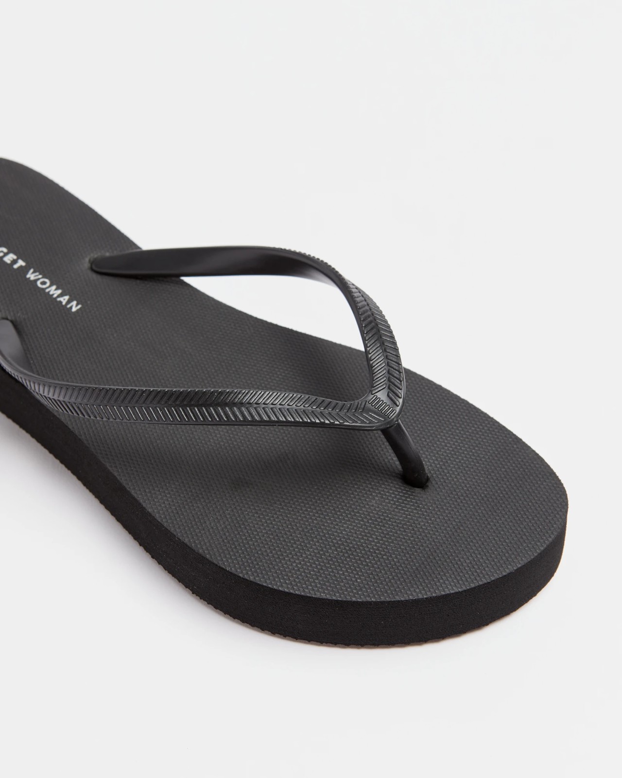 Womens Skyla Platform Recycled Thongs - Black | Target Australia