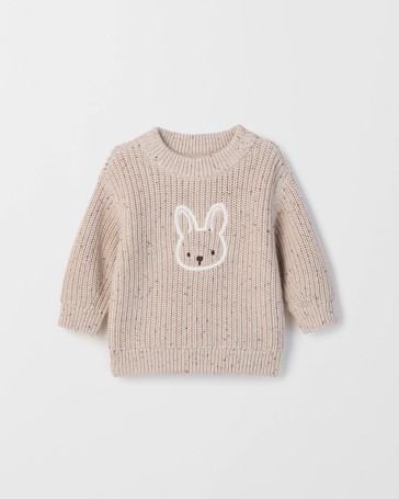 Baby Organic Cotton Fisherman's Rib Sweater