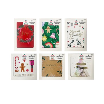 Wishing Tree 10 Pack Christmas Cards - Assorted