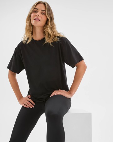 Active Australian Cotton Blend Oversized Graphic T-Shirt