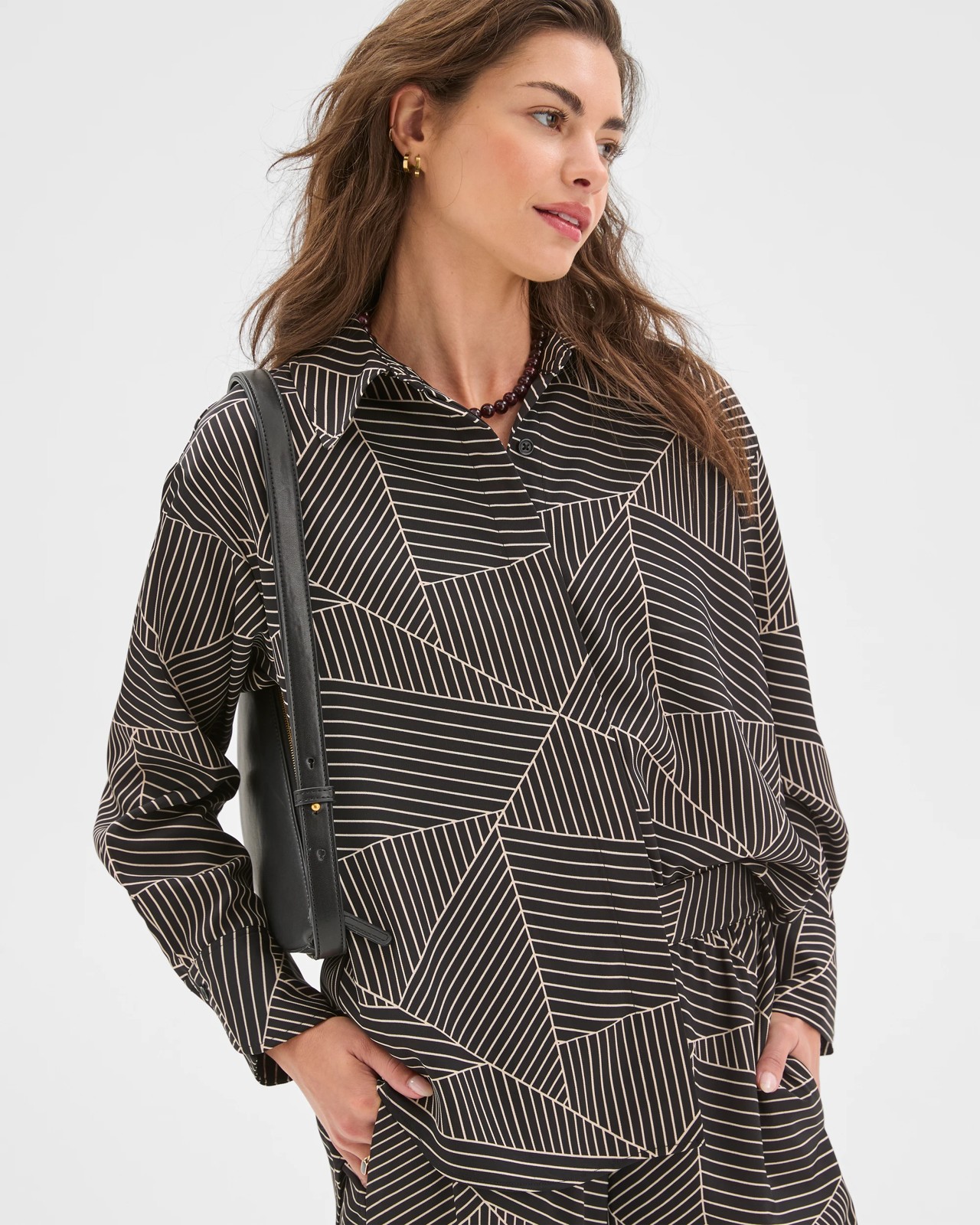 Petites Concealed Placket Shirt 2 of 5