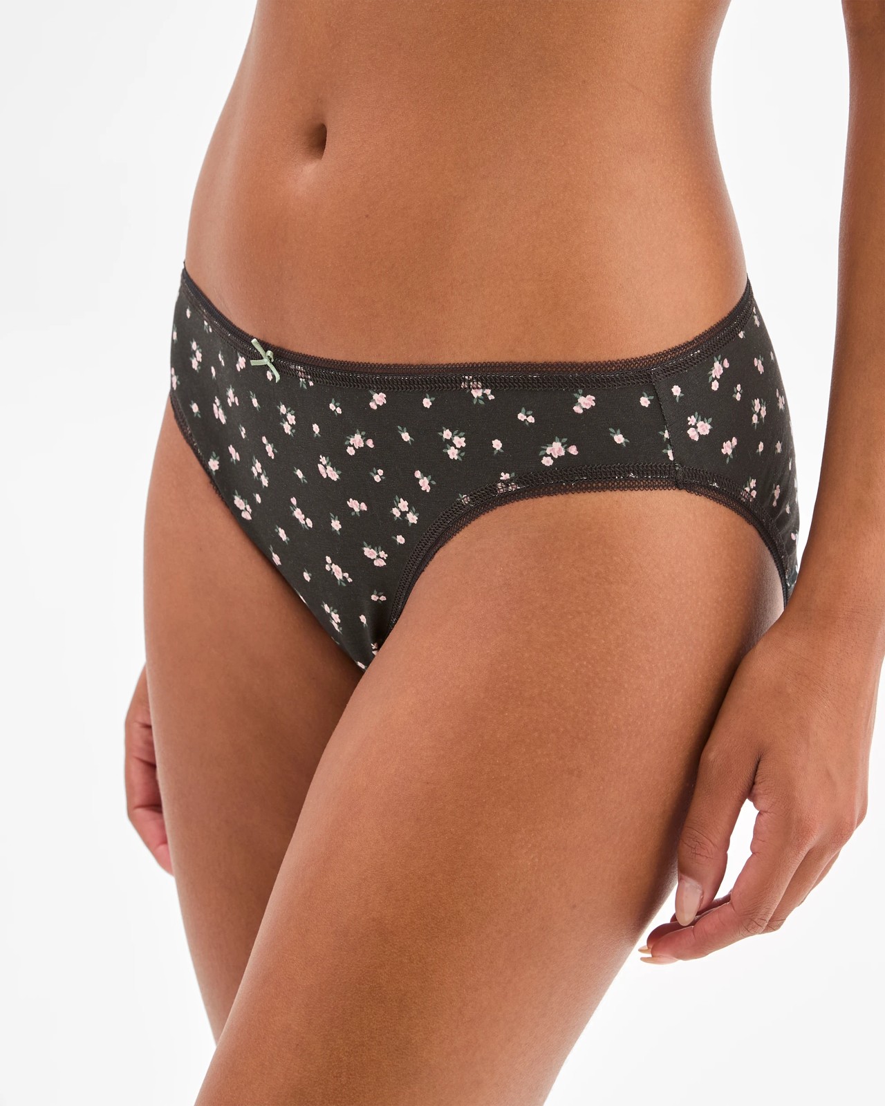 Cotton/Elastane 5 Pack Bikini Briefs - Micro Floral & Bow 3 of 5