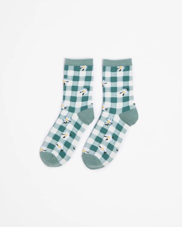 Fashion Print Crew Length Socks