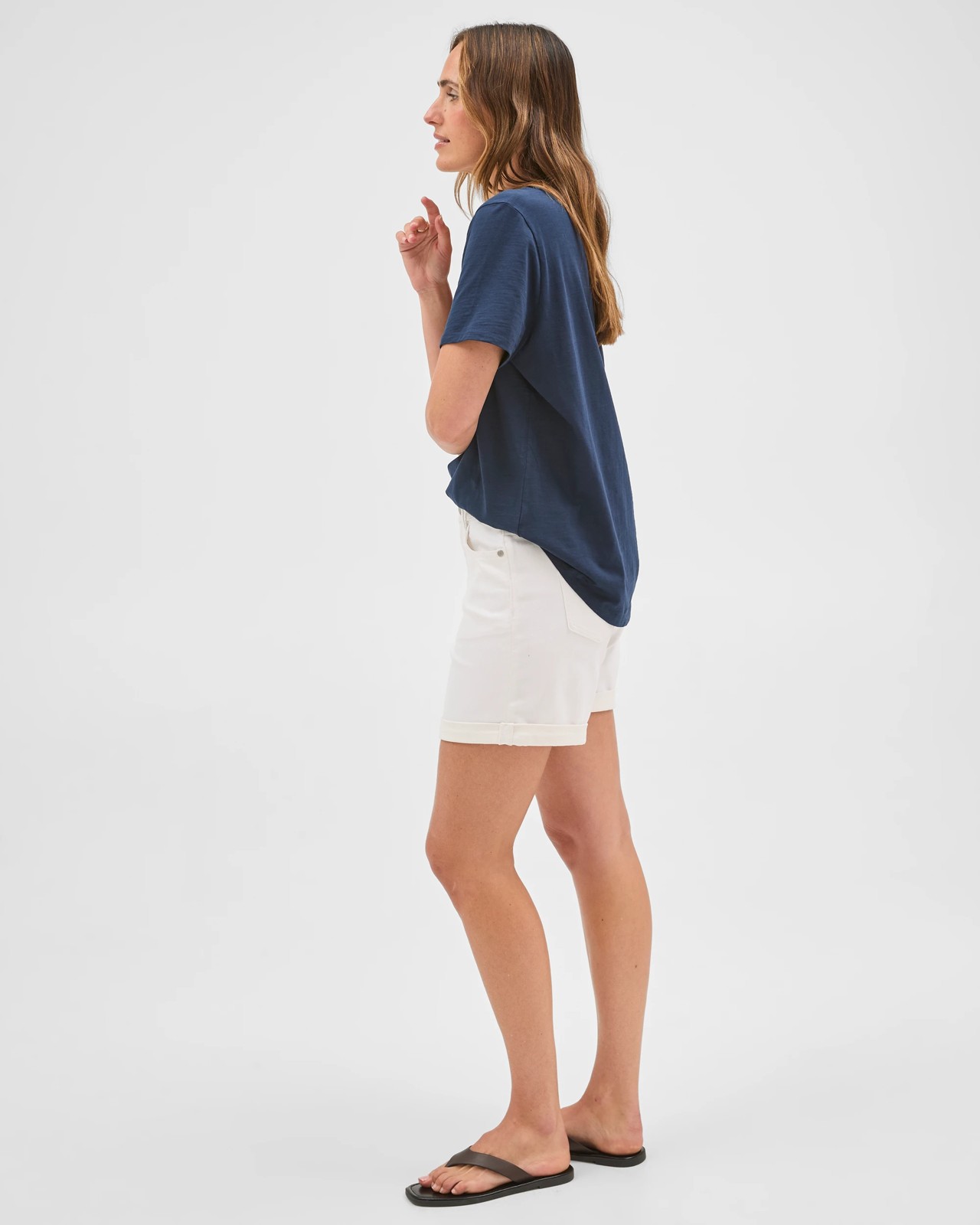 Rolled Cuff Denim Shorts 5 of 5