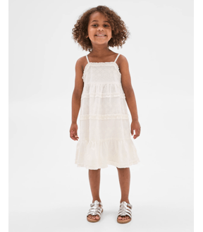 Australian Cotton Strappy Woven Embroidered Dress