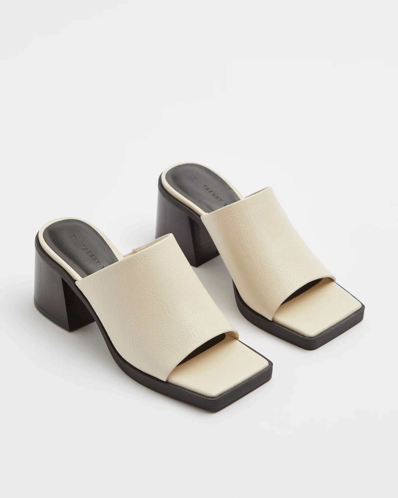 White cheap mules target