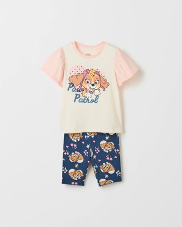 Licensed PAW Patrol Australian Cotton T-Shirt & Bike Shorts Set