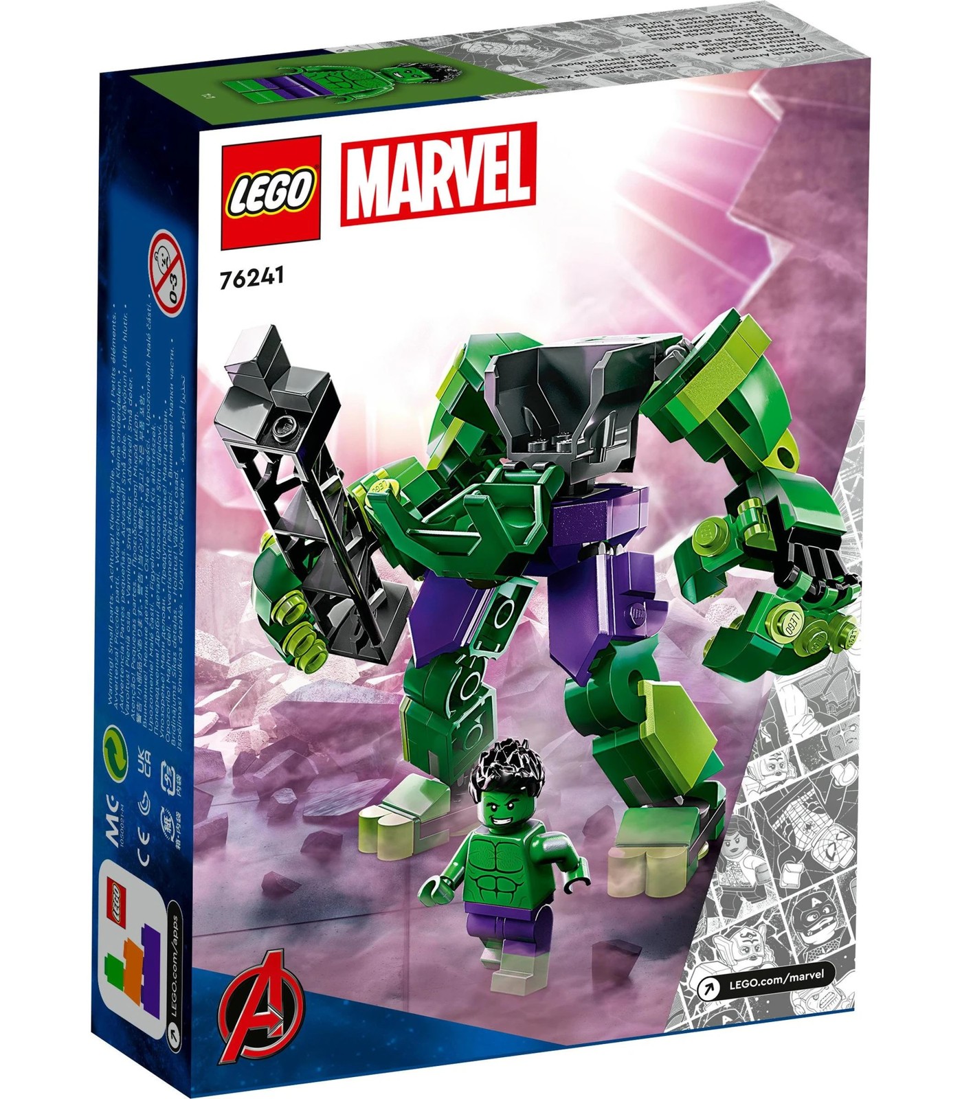 Lego Marvel Hulk Mech Armour Avengers Action Figure 76241 : Target