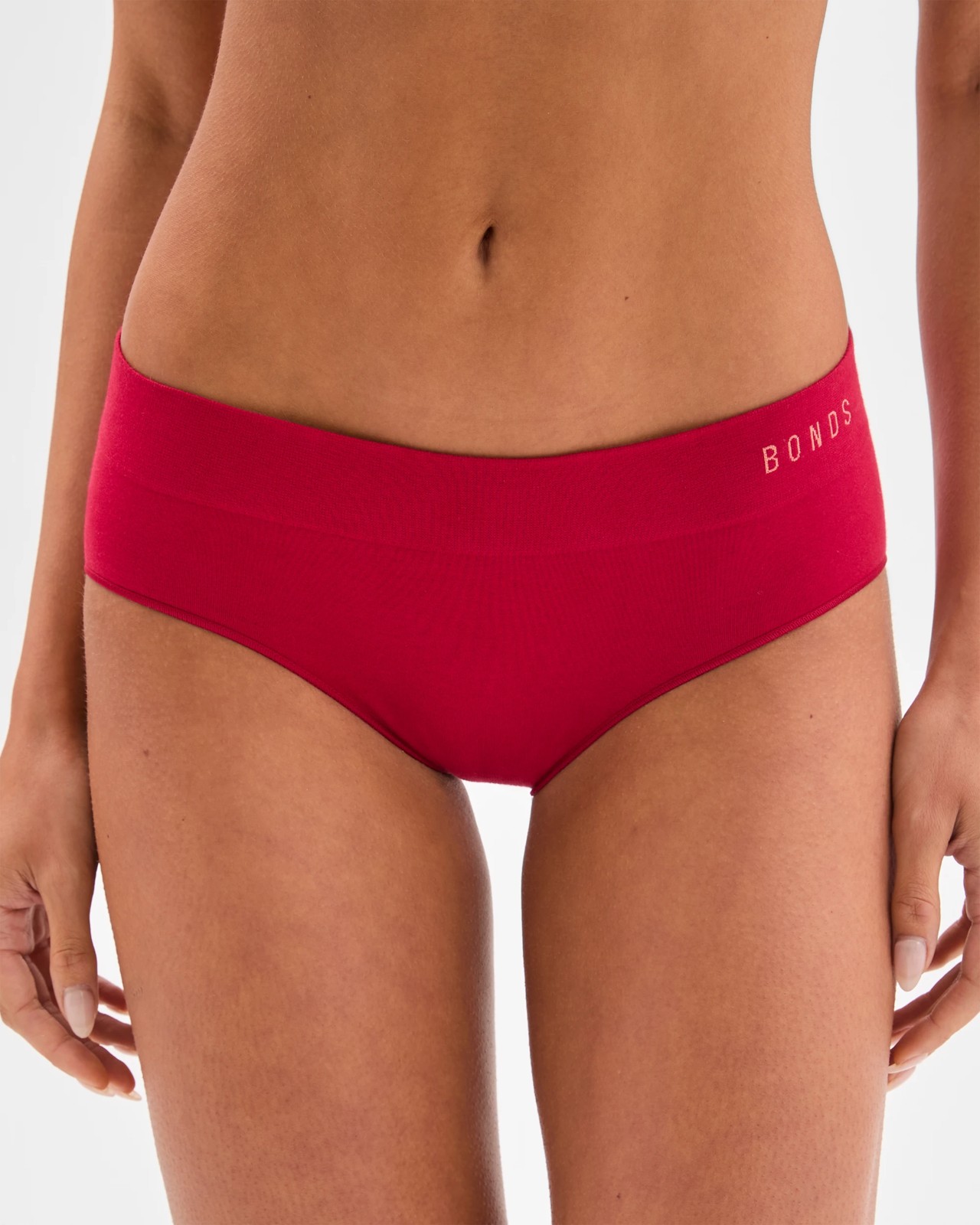 Bonds 2 Pack Seamless Midi Briefs - Cherry/Frosted Mauve 3 of 4