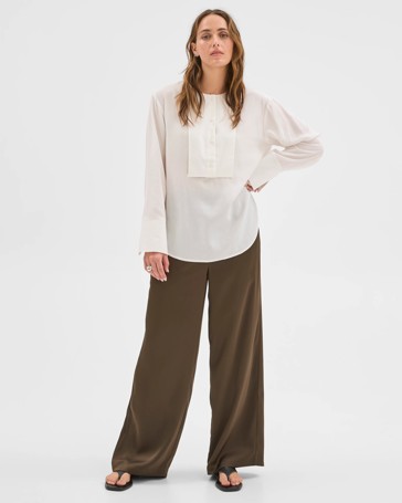 Preview Long Sleeve Tux Detail Shirt