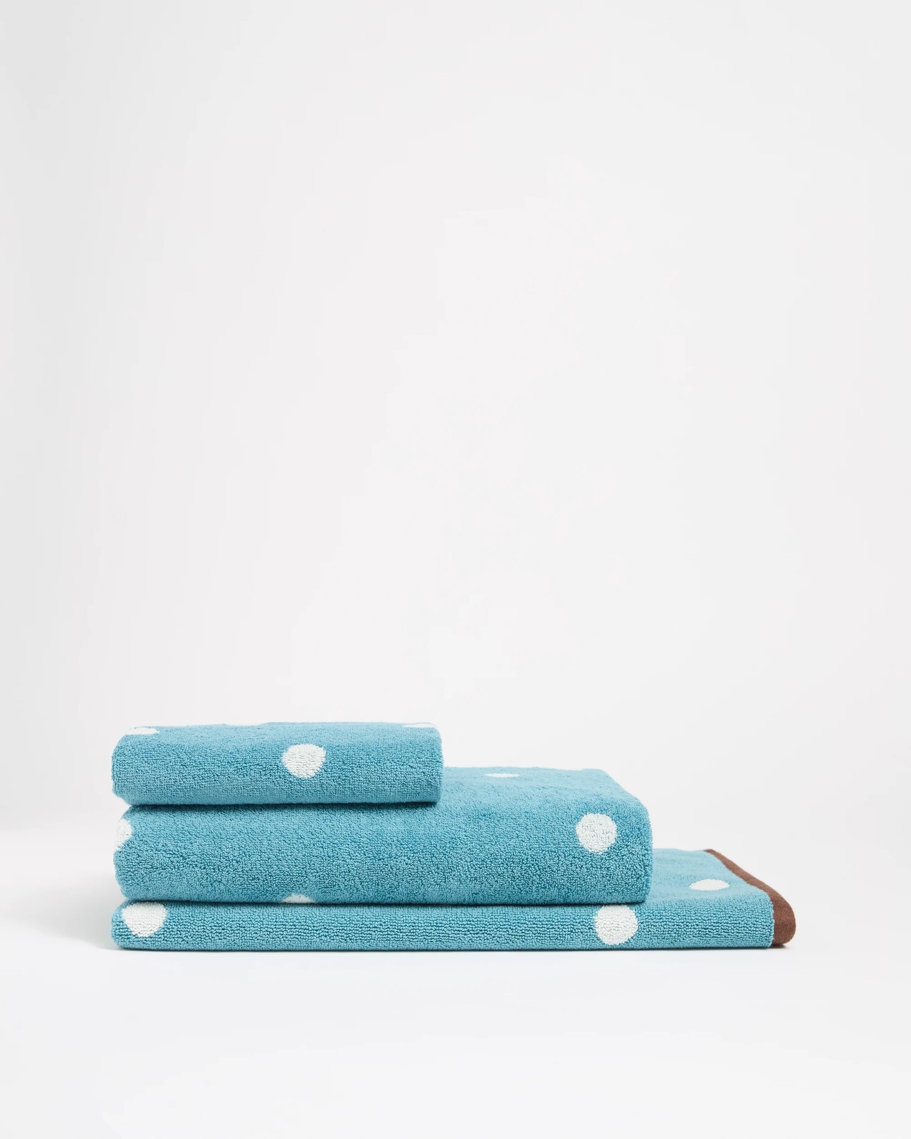 Senna Australian Cotton Polka Dot Bath Mat - Adriatic Blue 2 of 3