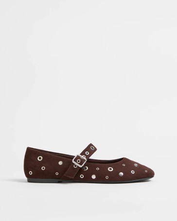 Eyelet Ballet Flat - Ava