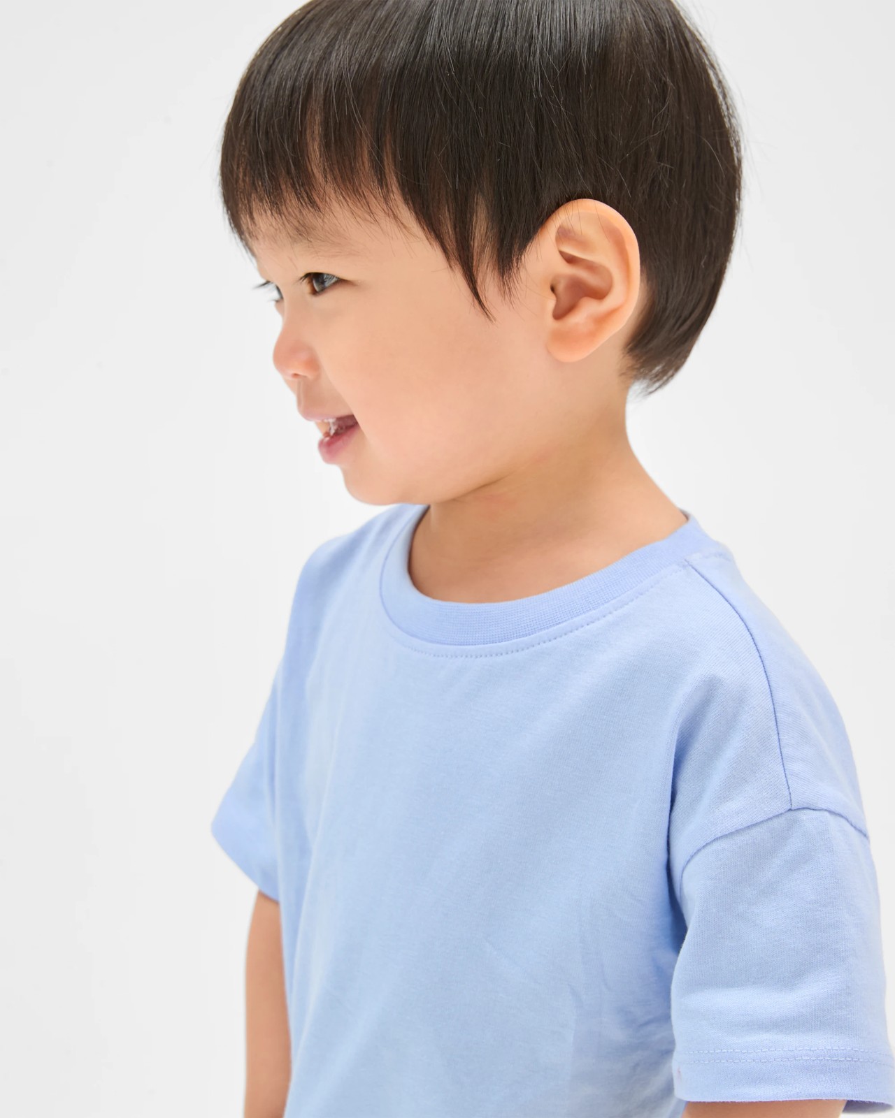 Baby Organic Cotton Plain T-Shirt - Light Blue 3 of 5