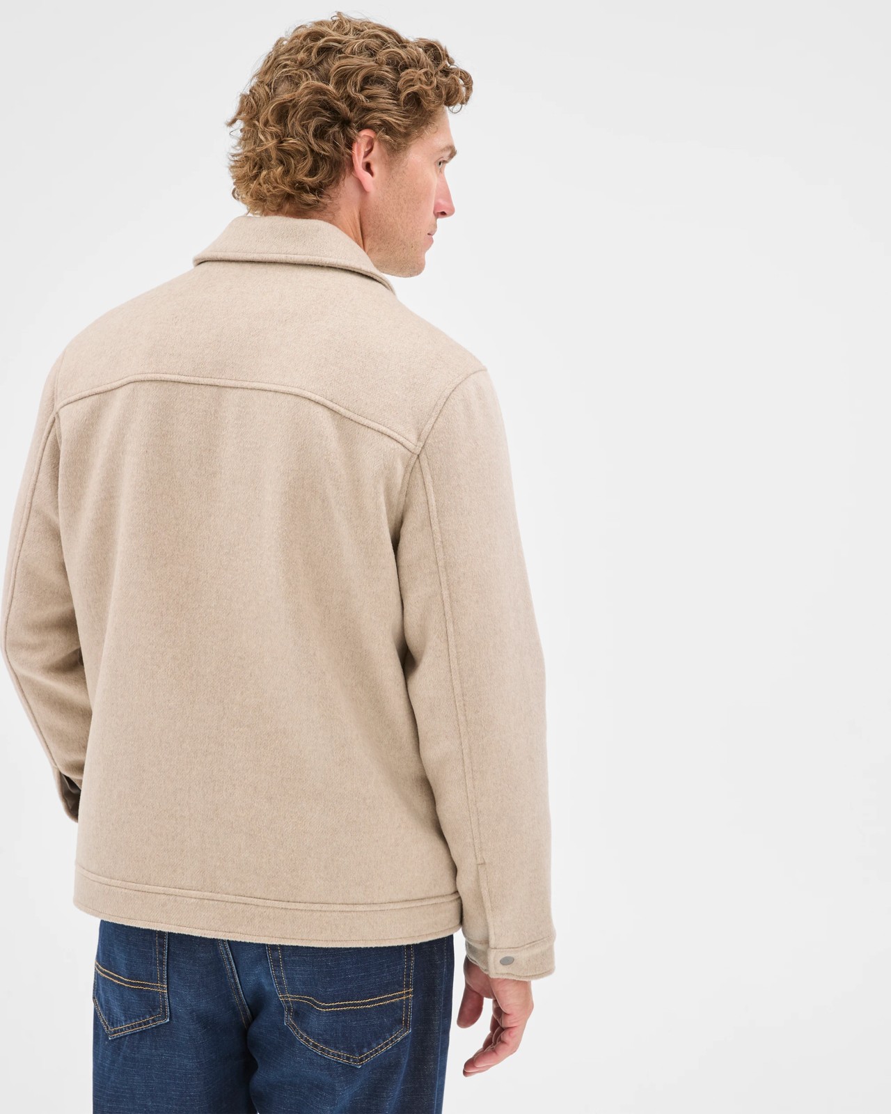 Preview Melton Jacket - Neutral 6 of 6