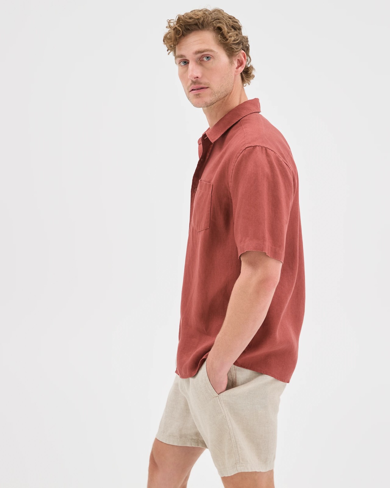 European Linen Short Sleeve Shirt 3 of 5