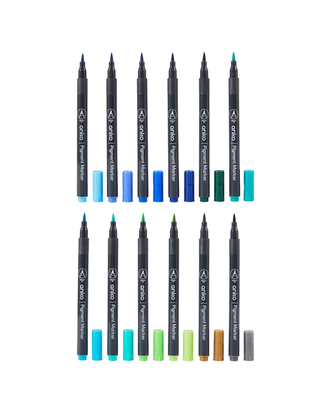 24 Pack Pigment Markers - Anko 5 of 6