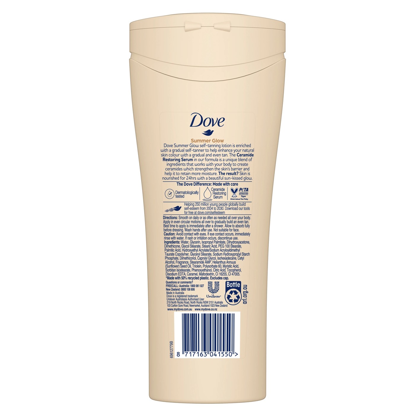 Dove Summer Glow Gradual Tan Body Lotion Fair to Medium 250ml 2 of 5