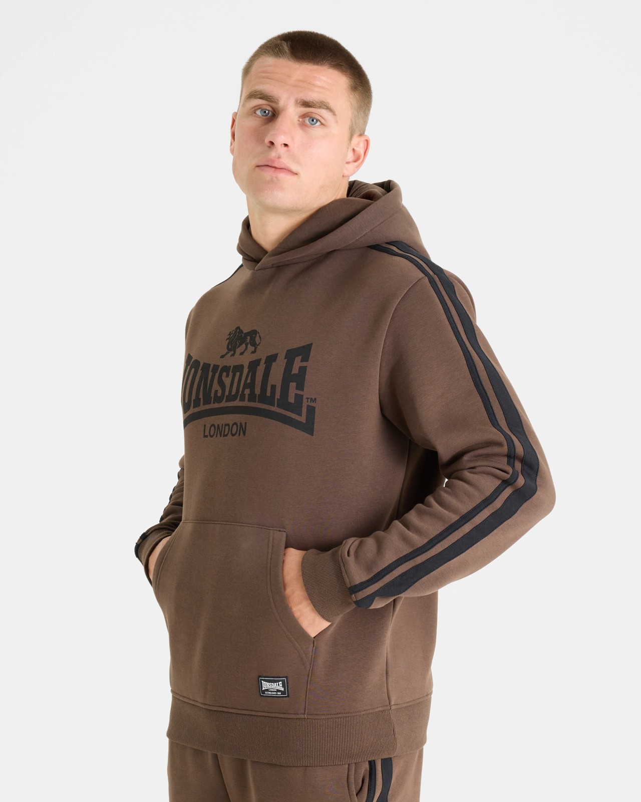 Lonsdale London Long Sleeve Hoodie - Chocolate 2 of 4