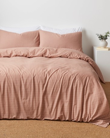 Boston Check Australian Cotton Quilt Cover Set