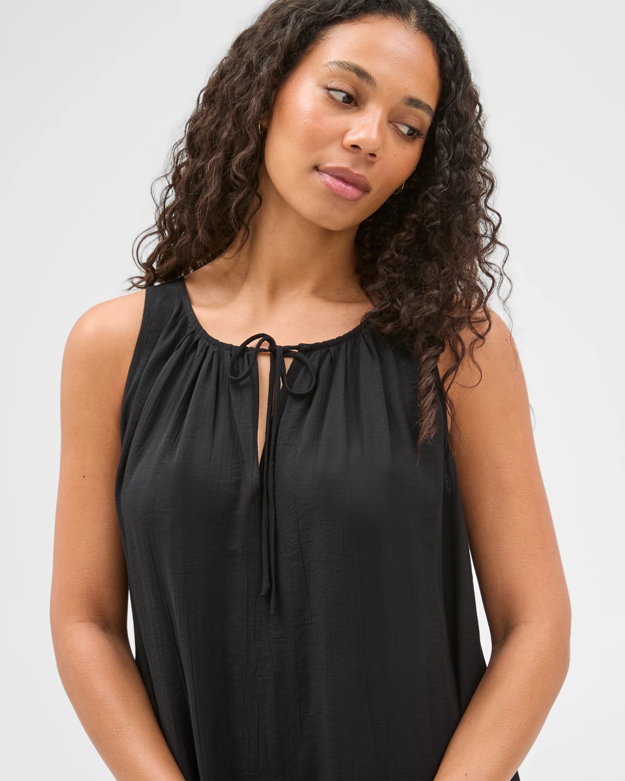Resort Sleeveless Gathered Neck Midi Dress 4 of 6