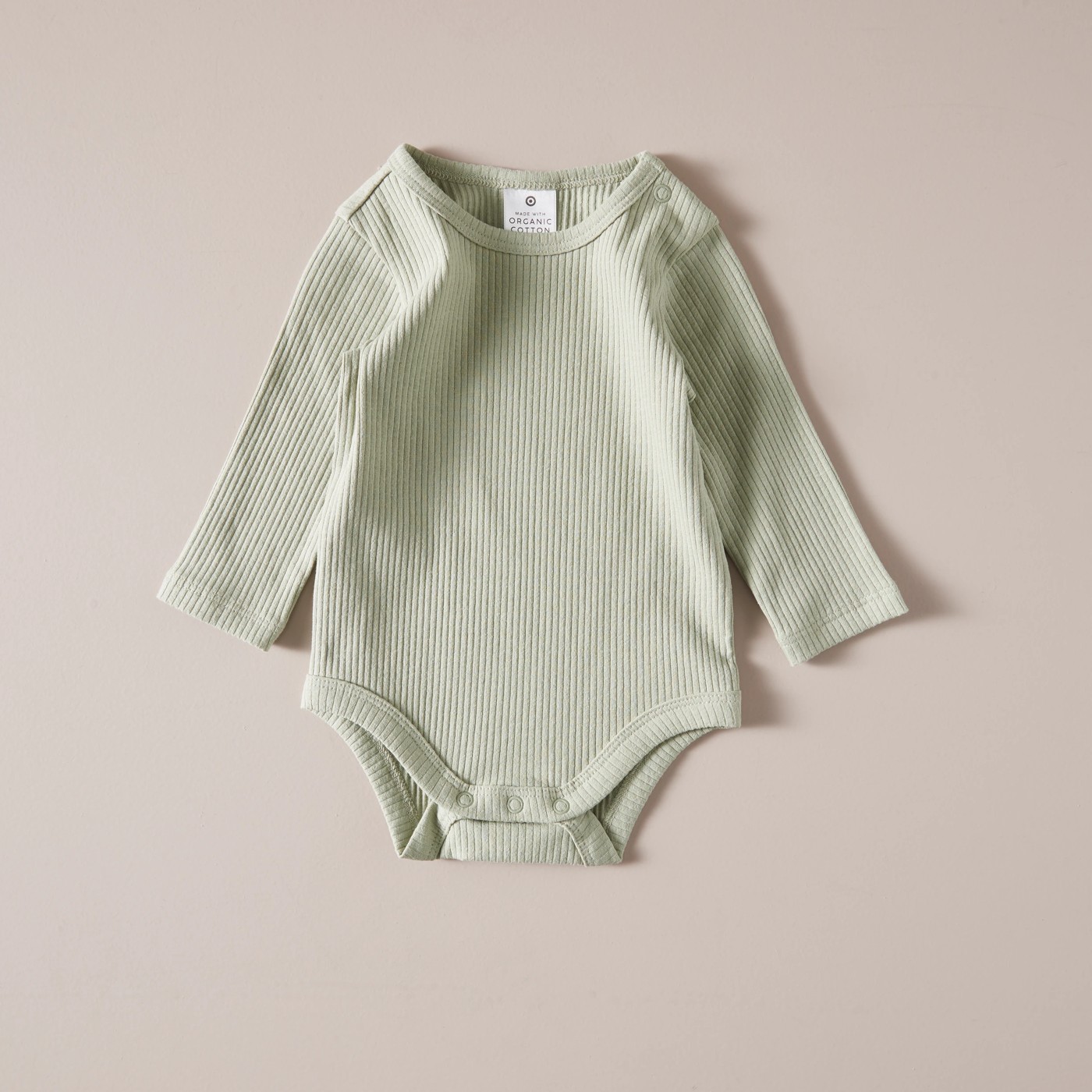 Baby Organic Cotton Rib Bodysuit 4 of 4