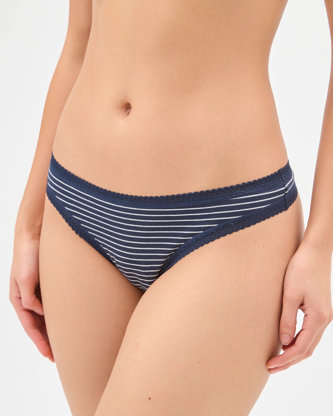 Australian Cotton Blend 5 Pack G-String Briefs - Geo Print & Stripe 3 of 4