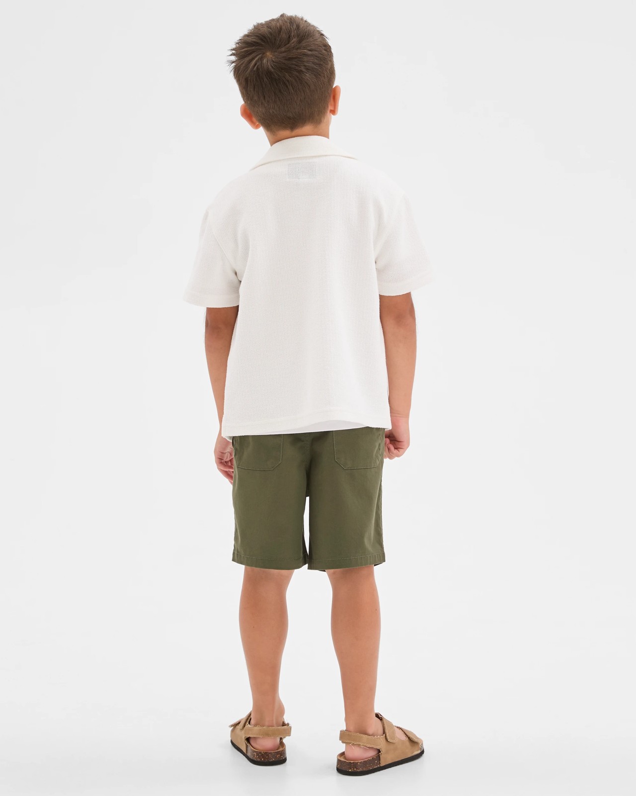 Pull On Woven Shorts - Khaki 6 of 6