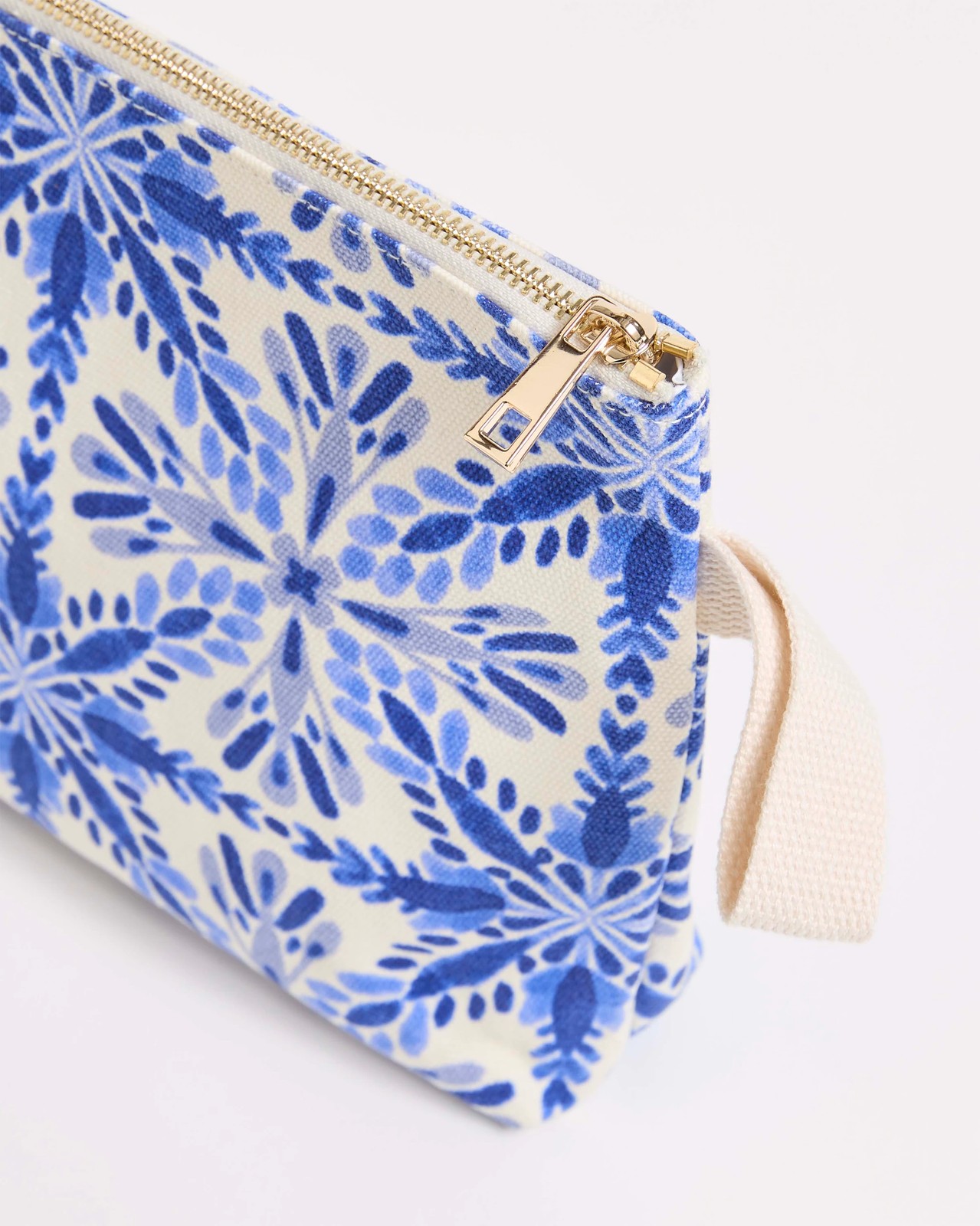 Printed Canvas Swim Bag - Blue Tile 2 of 2