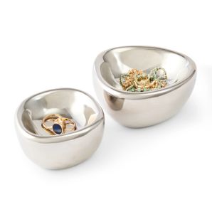 Anko 2 Pack of Chrome Look Trinket Bowls product image